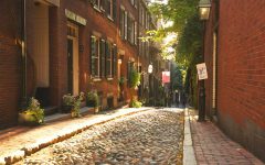 Boston cobblestone street