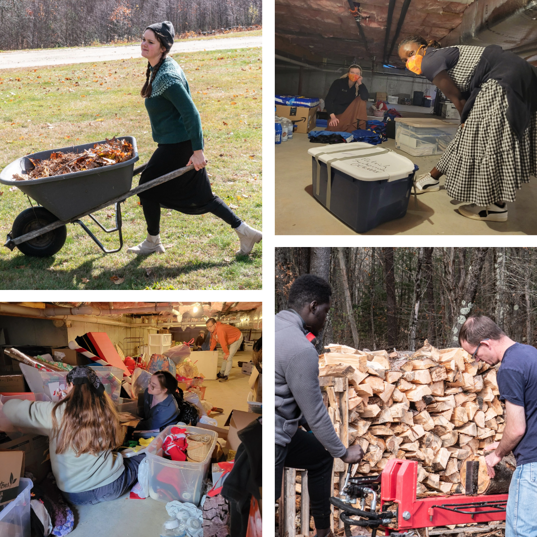 Several Sattler students on Morale Day