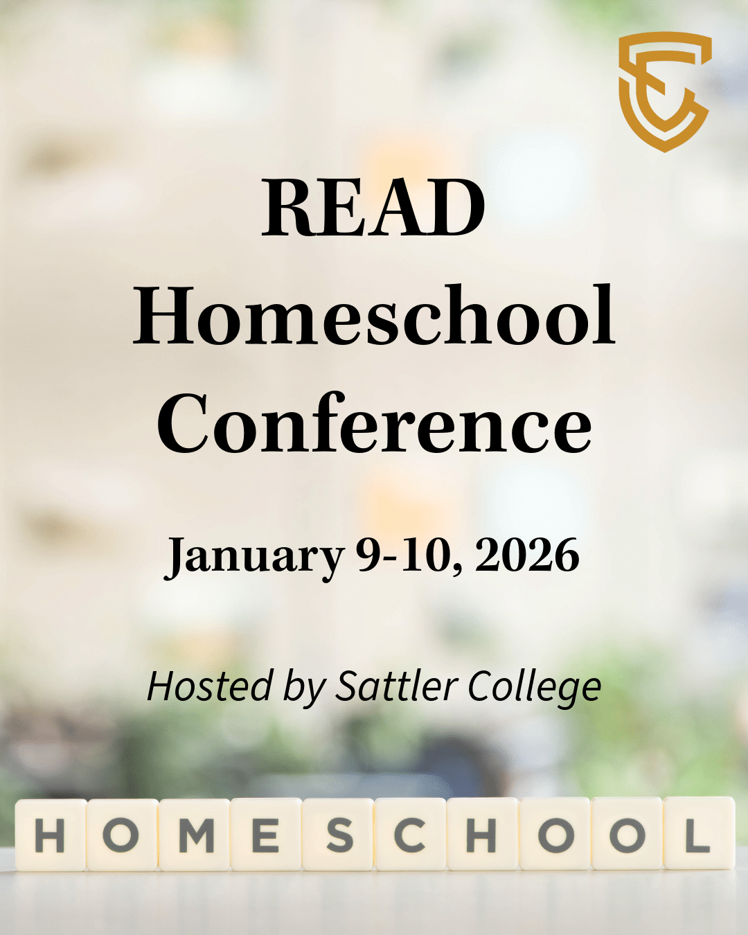 Homeschool Conference 2026 Jan 9-10 2026